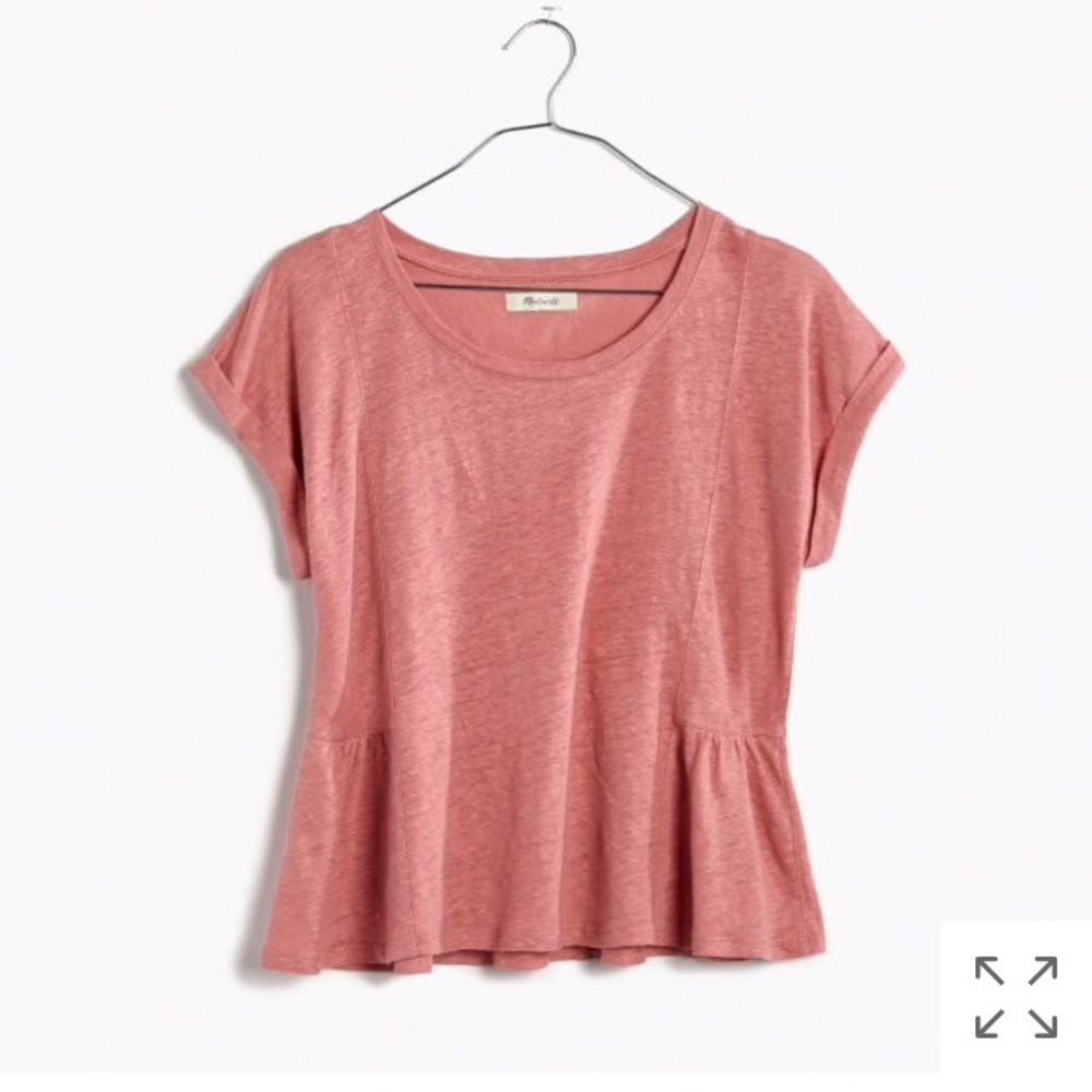 Madewell Modern Linen Gather Top